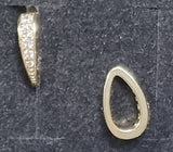 BAIL HANGER 18K GOLD PLATED - PAVE WITH CUBIC ZIRZONIAS