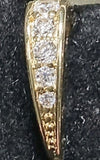 BAIL HANGER 18K GOLD PLATED - PAVE WITH CUBIC ZIRZONIAS