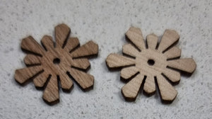 XMAS CHARM - WOODEN SNOWFLAKE 2
