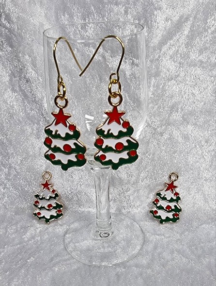 XMAS CHARM - ENAMEL XMAS TREE