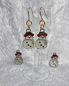 XMAS CHARM - ENAMEL SNOWMAN