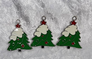 XMAS CHARM - ENAMEL XMAS TREE