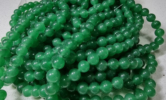 8MM JADE BEADS/GREEN ADVENTURINE