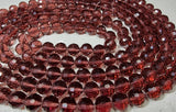12MM GLASS BEADS - PER STRAND - DARK BROWN