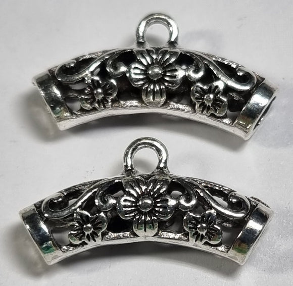 BAIL HANGER - ANTIQUE SILVER - 25X7MM