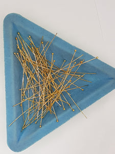 HEAD PINS - BALL HEAD PINS - GOLDEN - 70MM