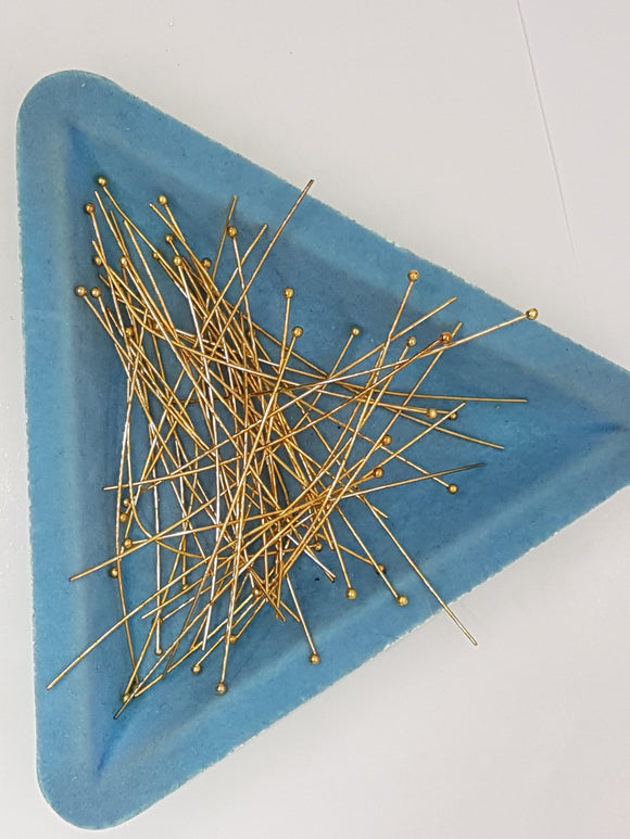 HEAD PINS - BALL HEAD PINS - GOLDEN - 70MM