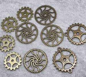 STEAMPUNK PARTS- 19-25MM TIBETAN STYLE - ANTIQUE BRONZE