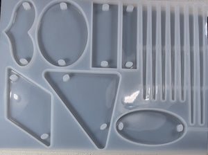 RESIN MOULD - 238 X 180 X 6MM - HAIR ACCESSORIES