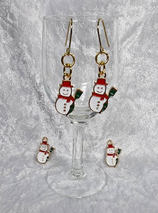 XMAS CHARM - ENAMEL SNOWMAN