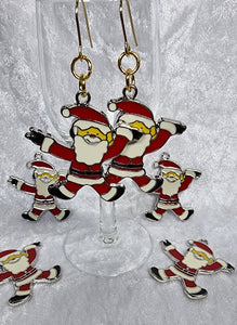 XMAS CHARM - ENAMEL SANTA