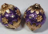 20-22MM INDONESIAN ROUND BEADS - DARK PURPLE