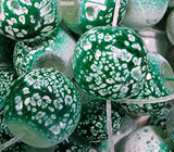 10MM GLASS BEADS - PAINTED AND BAKED - GREEN