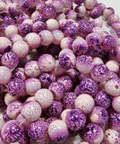 10MM GLASS BEADS - PAINTED AND BAKED - DARK VIOLET