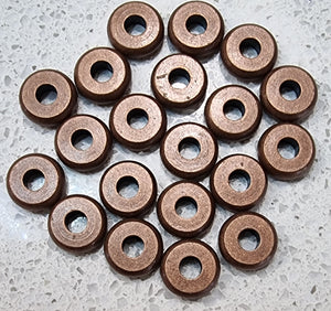 METAL BEADS -COPPER 6X2MM SPACER BEADS