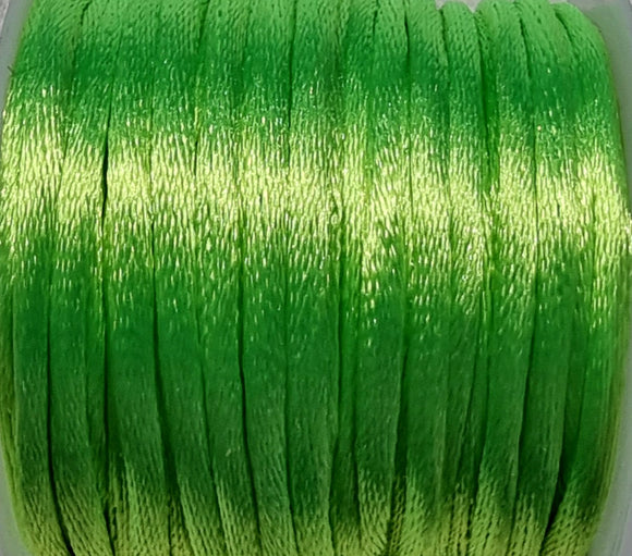 CORD - NYLON  - 2MM BRIGHT LIME COLOUR