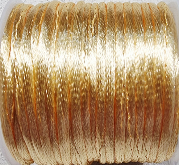 CORD - NYLON  - 2MM STRAW YELLOW