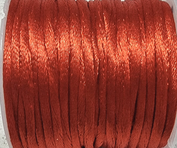 CORD - NYLON  - 2MM RED/ORANGE
