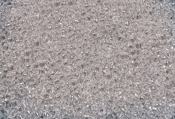 TOHO 11/0 SEED BEADS - CRYSTAL TRANSPARENT LUSTRE