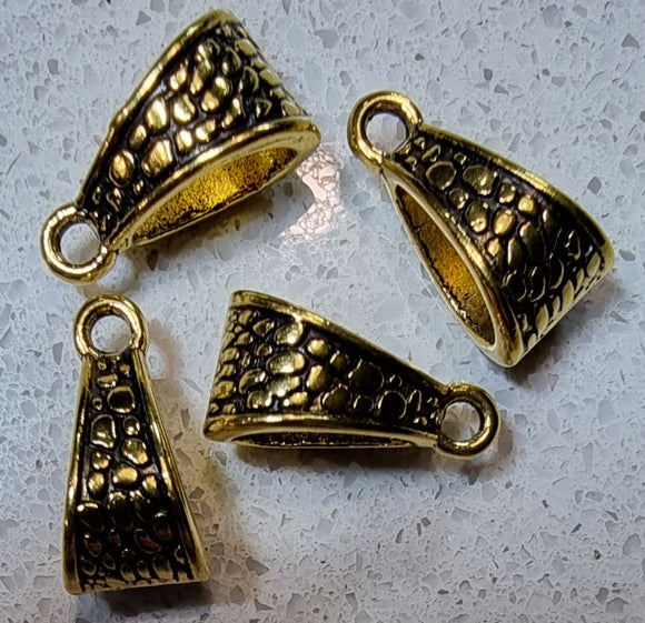 BAIL HANGER - ANTIQUE GOLD - 14X8MM