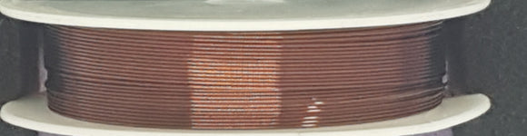 WIRE - COPPER CORE - 24G (0.5MM) CHOCOLATE COLOUR