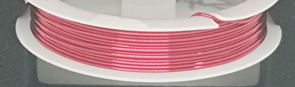 WIRE - COPPER CORE - 22G (0.6MM) FUCHSIA COLOUR