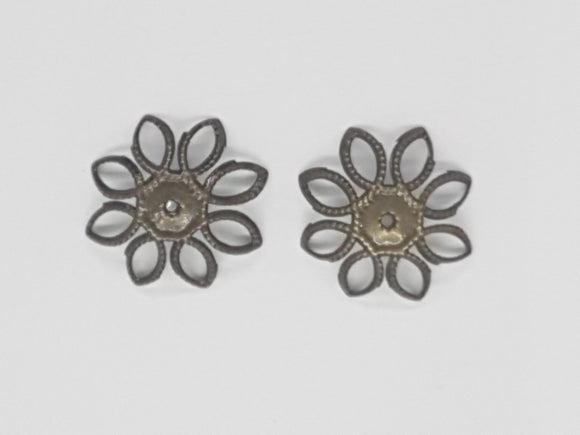 BEAD CAPS - ANTIQUE BRONZE - 20MM
