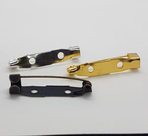BROOCH PINS - 28MM GOLD, PLATINUM, BRONZE MIX