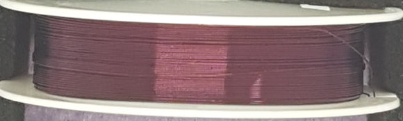 WIRE - COPPER CORE - 28G (0.3MM) PURPLE COLOUR