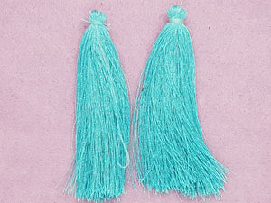 TASSELS - 85-90MM SKY BLUE COLOUR