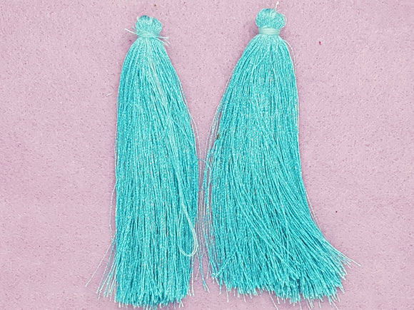 TASSELS - 85-90MM SKY BLUE COLOUR