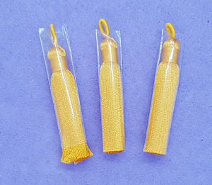 TASSELS - 60-65MM SUNSHINE YELLOW COLOUR