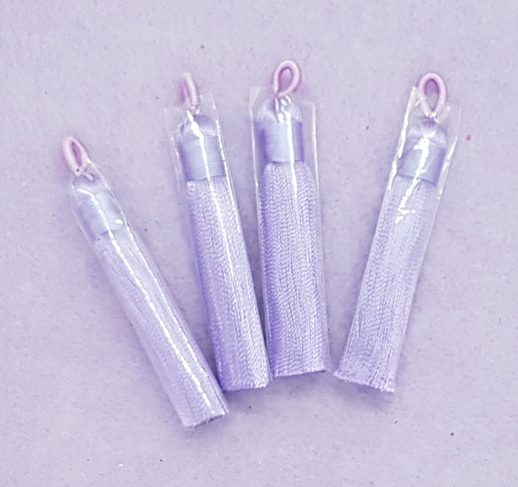 TASSELS - 60-65MM MED. PURPLE COLOUR