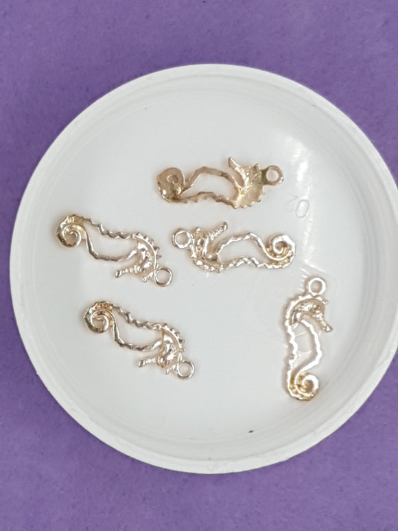 CHARMS - SEAHORSE - 21 X 9MM ROSE GOLD COLOUR