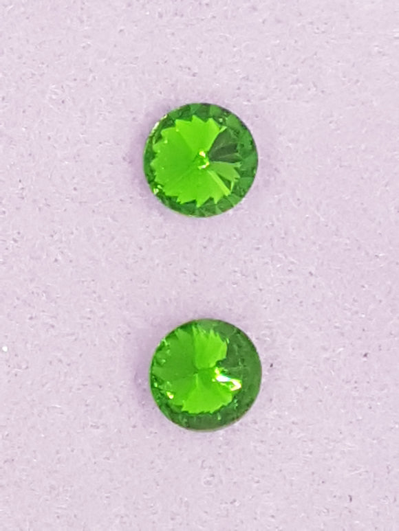 RIVOLI - 12MM GLASS ROUND - DARK GREEN