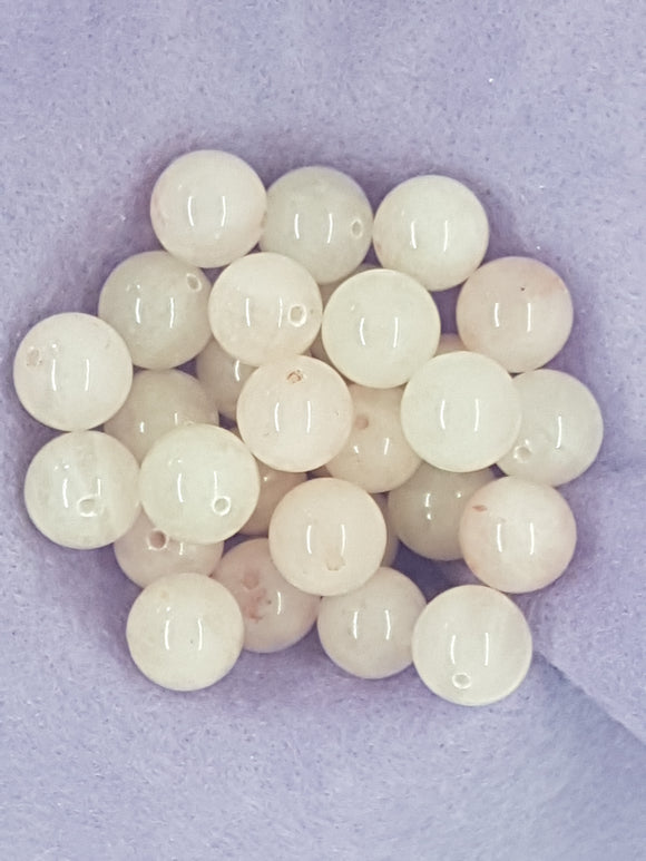 12MM NATURAL ROSE QUARTZ BEADS