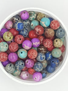 8MM NATURAL REGALITE BEADS