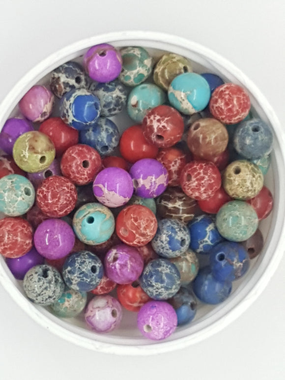 8MM NATURAL REGALITE BEADS