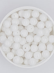 8MM NATURAL MALAYSIAN WHITE JADE BEADS