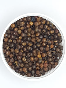 4MM NATURAL TIGER EYE BEADS