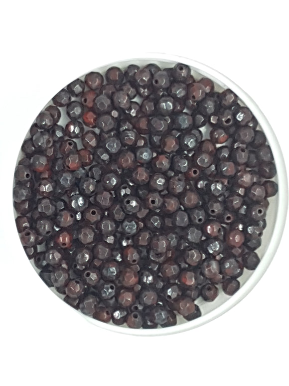 4MM NATURAL FACETED BLOODSTONE BEADS