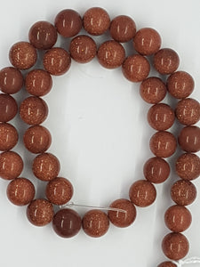 10mm Synthetic Goldstone Beads