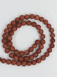 6MM SYNTHETIC GOLDSTONE BEADS