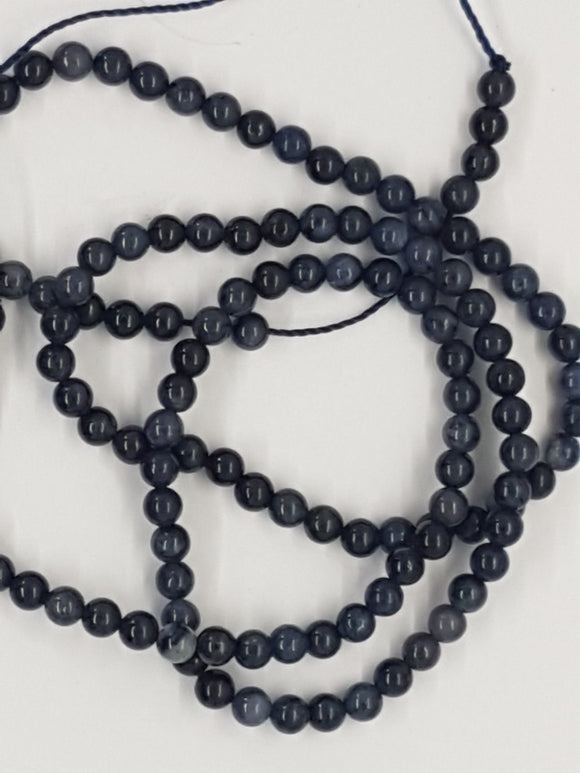 3MM NATURAL SODALITE BEADS