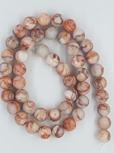 8MM NATURAL NETSTONE BEADS