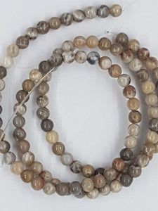 4MM NATURAL CHRYSANTHEMUM BEADS