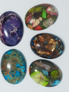 CABOCHONS 30 X 22 X 7MM OVAL NATURAL REGALITE