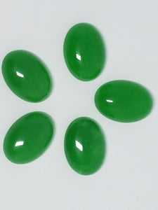 CABOCHONS 18 X 13MM OVAL NATURAL MALAYSIAN JADE