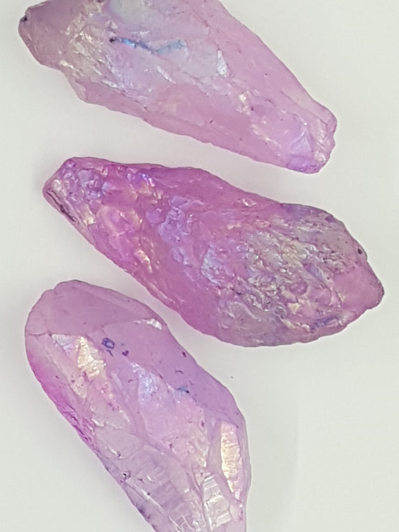 42 - 48MM PLATED QUARTZ CRYSTAL - PURPLE