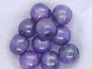 16MM WOODEN ROUND BEADS - PURPLE
